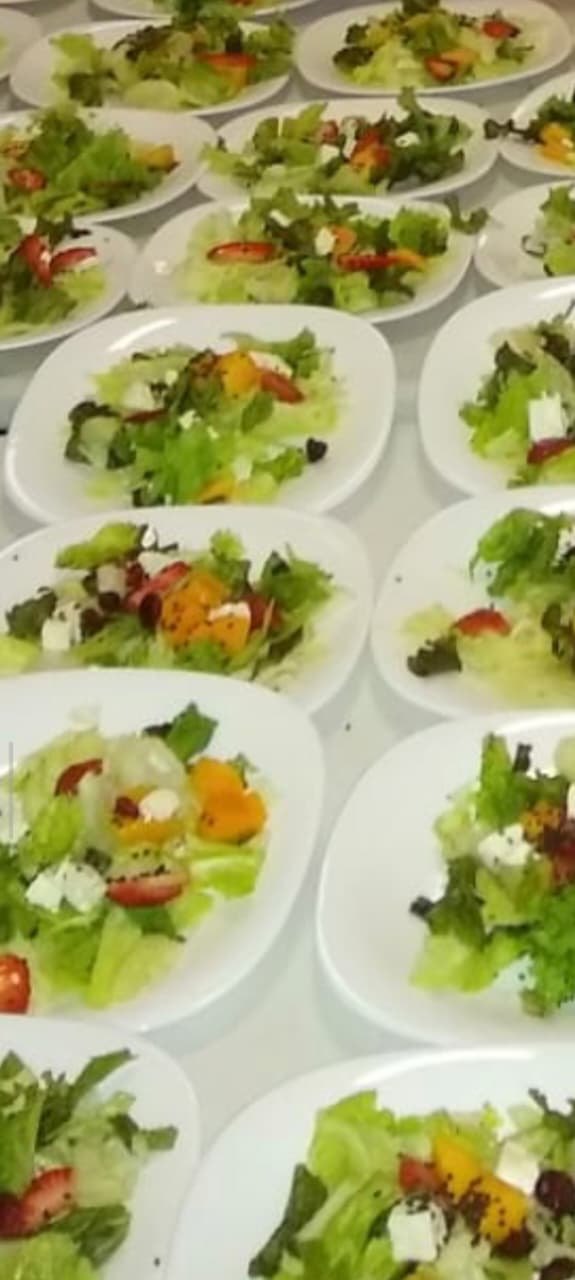 Presentación de ensaladas