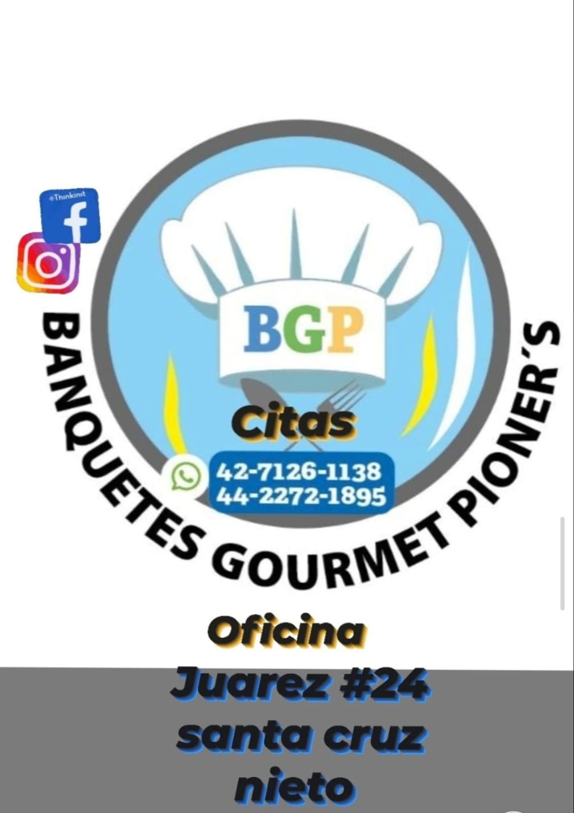 Logotipo de Banquetes Gourmet Pioner's